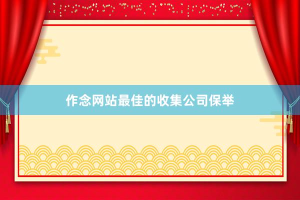 作念网站最佳的收集公司保举